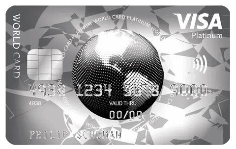 Foto van de ICS Visa World Card Platinum