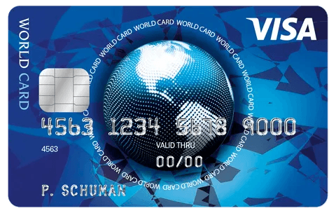 Foto van de ICS Visa World Card